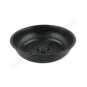 Siyah Hamam Tası 20 Cm resim1