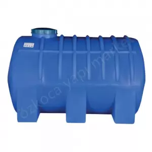 Akro 200 Litre Yatay Mavi Su Deposu resim1