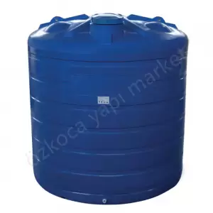 Akro 1000 Litre Dikey Mavi Su Deposu resim1