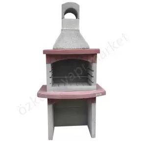 Beton Barbekü 80 Lik Davlumbazlı Model resim1