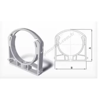 Fırat Pvc Atık Su Kelepçe 100 mm resim 1