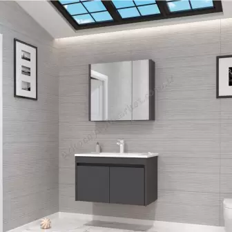 Orka Side Banyo Dolabı 65 cm Antrasit resim 1