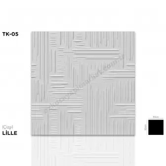 Lille Çizgi Desen 50X50 - 1 M2 Tavan Kaplama resim 1