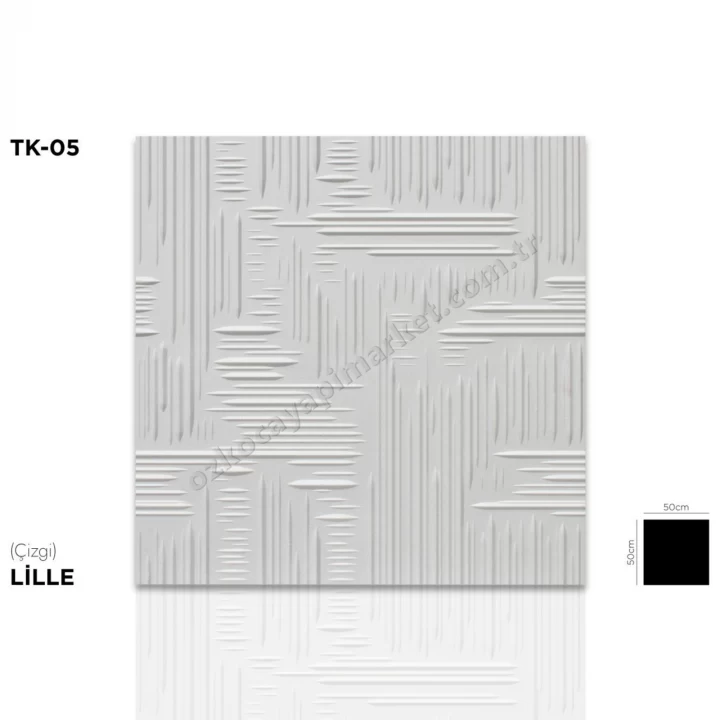 Lille Çizgi Desen 50X50 - 1 M2 Tavan Kaplama