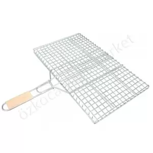 Ahşap Saplı Tel Izgara 25X40 Cm resim2