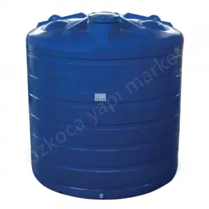 Akro 8000 Litre Dikey Mavi Su Deposu resim1