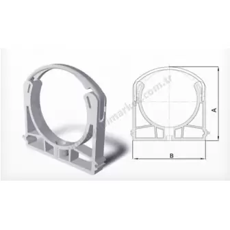 Fırat Pvc Atık Su Kelepçe 70 mm resim 1