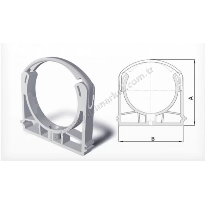 Fırat Pvc Atık Su Kelepçe 70 mm