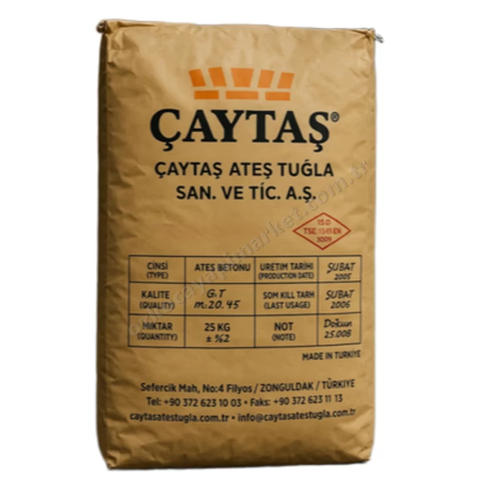 Çaytaş Ateş Betonu 70 Alümina 25 Kg