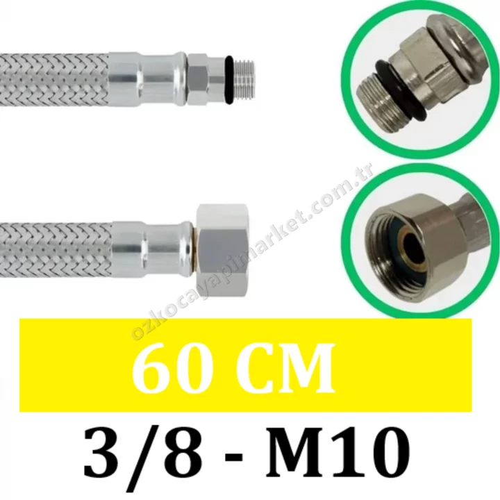 Batarya Bağlantı Flexi - 3/8 - M10 - 60 cm