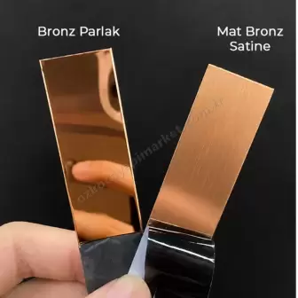 Kapı Eşik T Profili 3 cm Bronz 120 cm resim 3