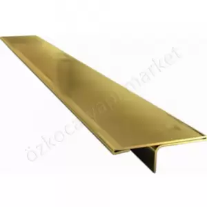 Parke Eşik T Profili 3 Cm Parlak Gold 2,50 Boy resim1