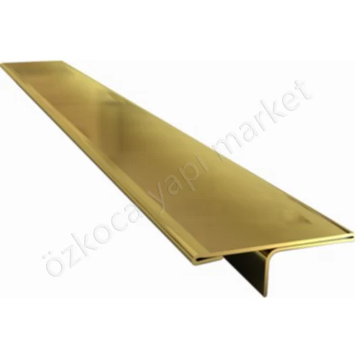 Parke Eşik T Profili 3 Cm Parlak Gold 2,50 Boy