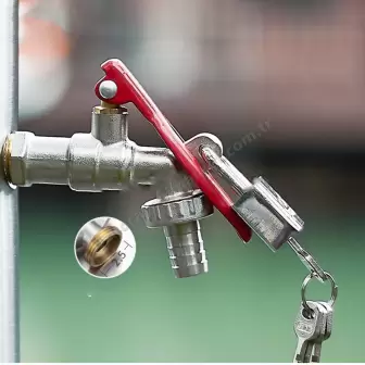 Kilitli Küreael Bahçe Musluğu 1/2 resim 2