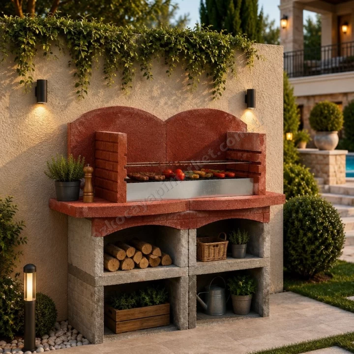 Beton Barbekü Onyx Model 120 cm