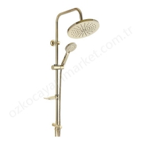 Diamond Gold Oval Tall Duş Seti resim1