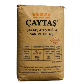Çaytaş Ateş Betonu 40 Alümina 5 Kg resim 1