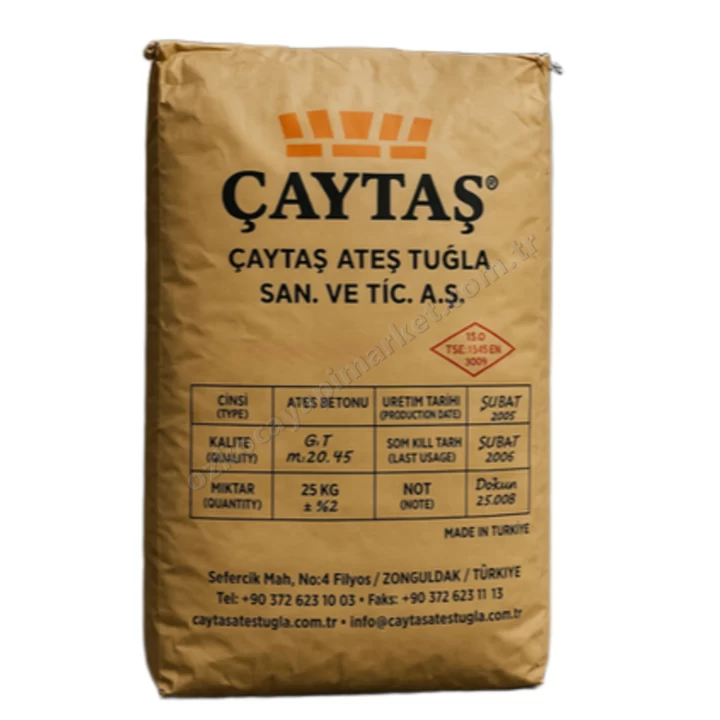 Çaytaş Ateş Betonu 40 Alümina 5 Kg