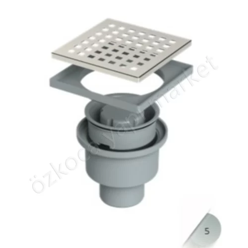 Maxiflow Yer Süzgeci 10X10 Q50 Alttan Çıkışlı