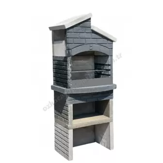 Mangal Barbekü Stratos Black Model resim 2