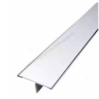 Kapı Eşik T Profili 3 cm Krom 120 cm resim 2