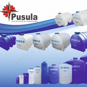 Akro 50 Litre Dikey Beyaz Su Deposu resim1