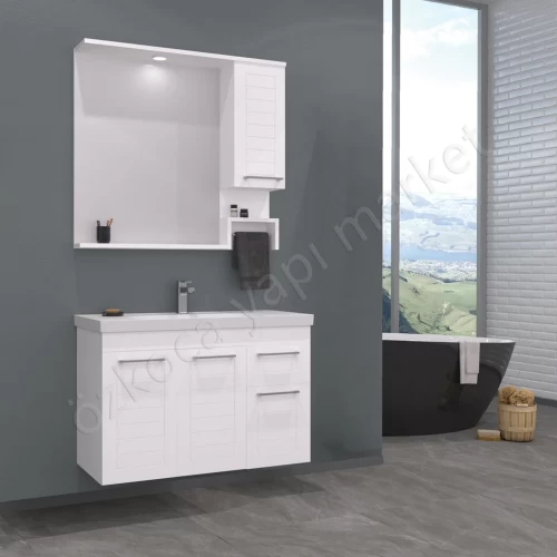Orka Perge Banyo Dolabı 85 Cm
