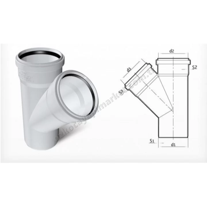 Fırat Pvc 50X50 Tek Çatal