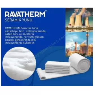 Ravago Seramik Yünü Battaniye - 1000x610x25mm resim 1