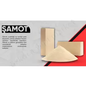 Şamot Refrektar Harcı 800 Derece 5 Kg resim1