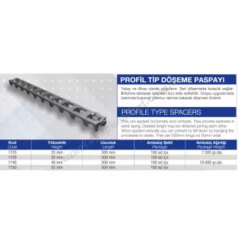 Profil Tip Döşeme Paspayı resim 1