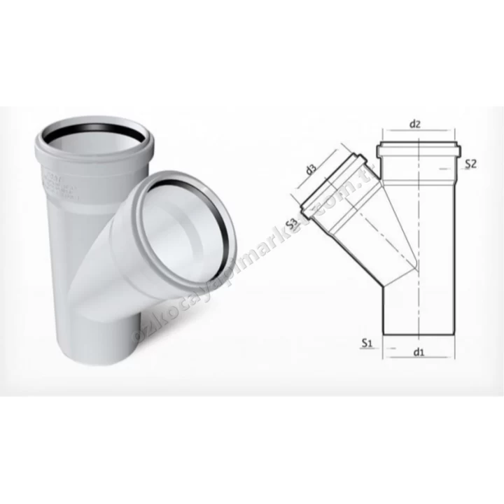 Fırat Pvc 100X50 Tek Çatal