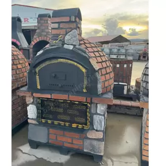 110 Luk Altı Barbekülü Taş Fırın Anadolu Model resim 1