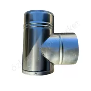 Barbekü Bacası Galvaniz L Dirsek - 20 Cm Çap resim3