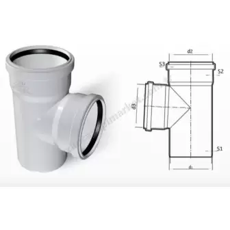 Fırat Pvc 50X50 Te Çatal resim 1