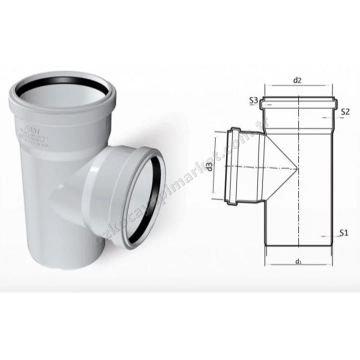 Fırat Pvc 50X50 Te Çatal