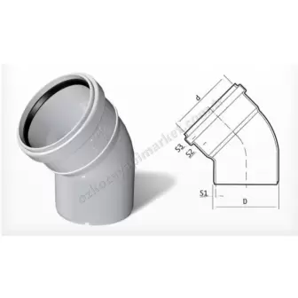 Fırat Pvc 100X45 Dirsek resim 1