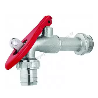 Kilitli Küresel Bahçe Musluğu 3/4 resim 1