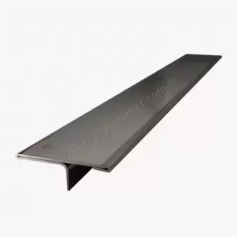 Parke Fayans T Geçiş Profili Siyah Parlak 3 cm resim 1