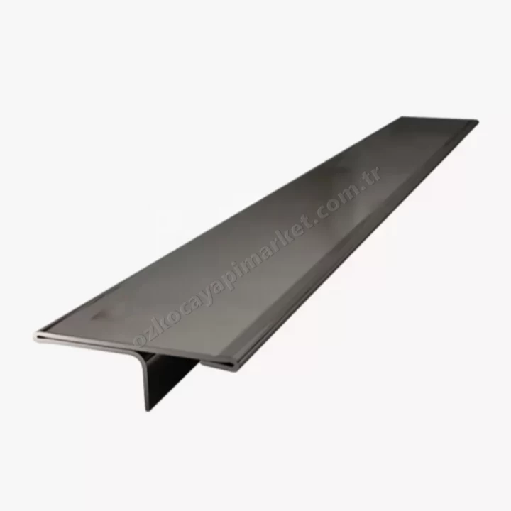Parke Fayans T Geçiş Profili Siyah Parlak 3 cm