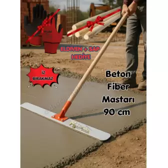 Fiber Beton Mastarı 90 cm Sap Ve Eldiven Hediyedir resim 1