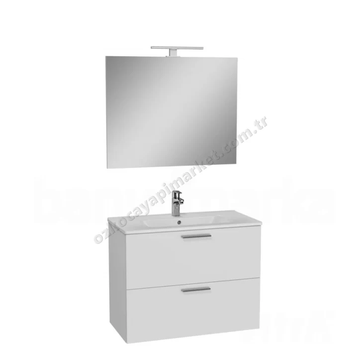 Vitra Mia Serisi Banyo Dolabı 80 cm Parlak Beyaz