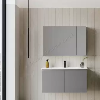 Orka Terme Banyo Dolabı 80 cm Gri resim 1