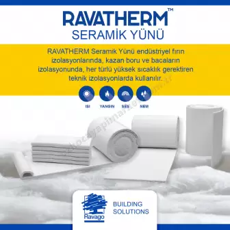 Ravago Seramik Yünü Battaniye - 1000x610x13mm resim 1