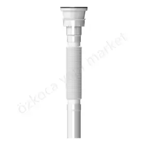 Tanflex Lavabo Sifonu Körüklü Gri 65X32 Mm resim1