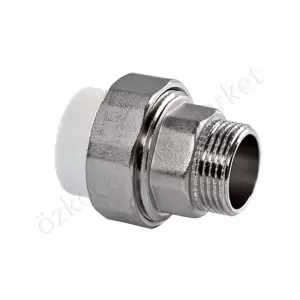 Fırattherm Dış Dişli Oynar Başlıklı Rakor 20Mm 1/2 resim1