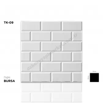 Bursa-Tuğla Desen 50X50 - 1 M2 Tavan Kaplama resim 1