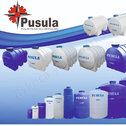 Akro 100 Litre Dikey Beyaz Su Deposu
