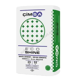 Çimsa Eco Shine Süper Beyaz Çimento 25 Kg resim 1