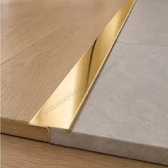 Kapı Eşik T Profili 4 cm Gold 120 cm resim 1